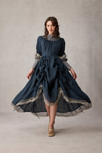 Elowen 27 | Lace Linen dress gown ( 2 way to wear )