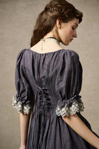 Elowen 27 | Lace Linen dress gown ( 2 way to wear )