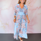 MARGA | ELEGANT SUMMER DRESS WITH V-NECK