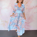 MARGA | ELEGANT SUMMER DRESS WITH V-NECK