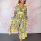 MARGA | ELEGANT SUMMER DRESS WITH V-NECK