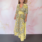 MARGA | ELEGANT SUMMER DRESS WITH V-NECK