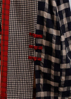 Bohemian v neck patchwork cotton linen spring quilting clothes Tunic Tops plaid Dresses