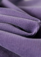 Chic Purple Patchwork Corduroy Shirt Dresses Long Sleeve