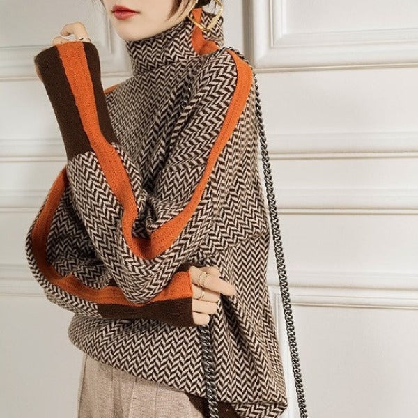 Eleanor | Luksuzna rolka s uzorkom riblje kosti