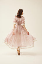 Elowen 27 | Lace Linen dress gown ( 2 way to wear )