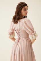 Elowen 27 | Lace Linen dress gown ( 2 way to wear )